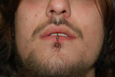 labret and lip
